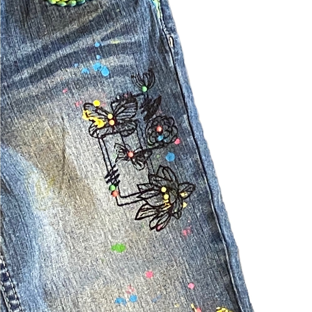 {So} Peace Graffiti Girls Jeans - Picture 4 of 7